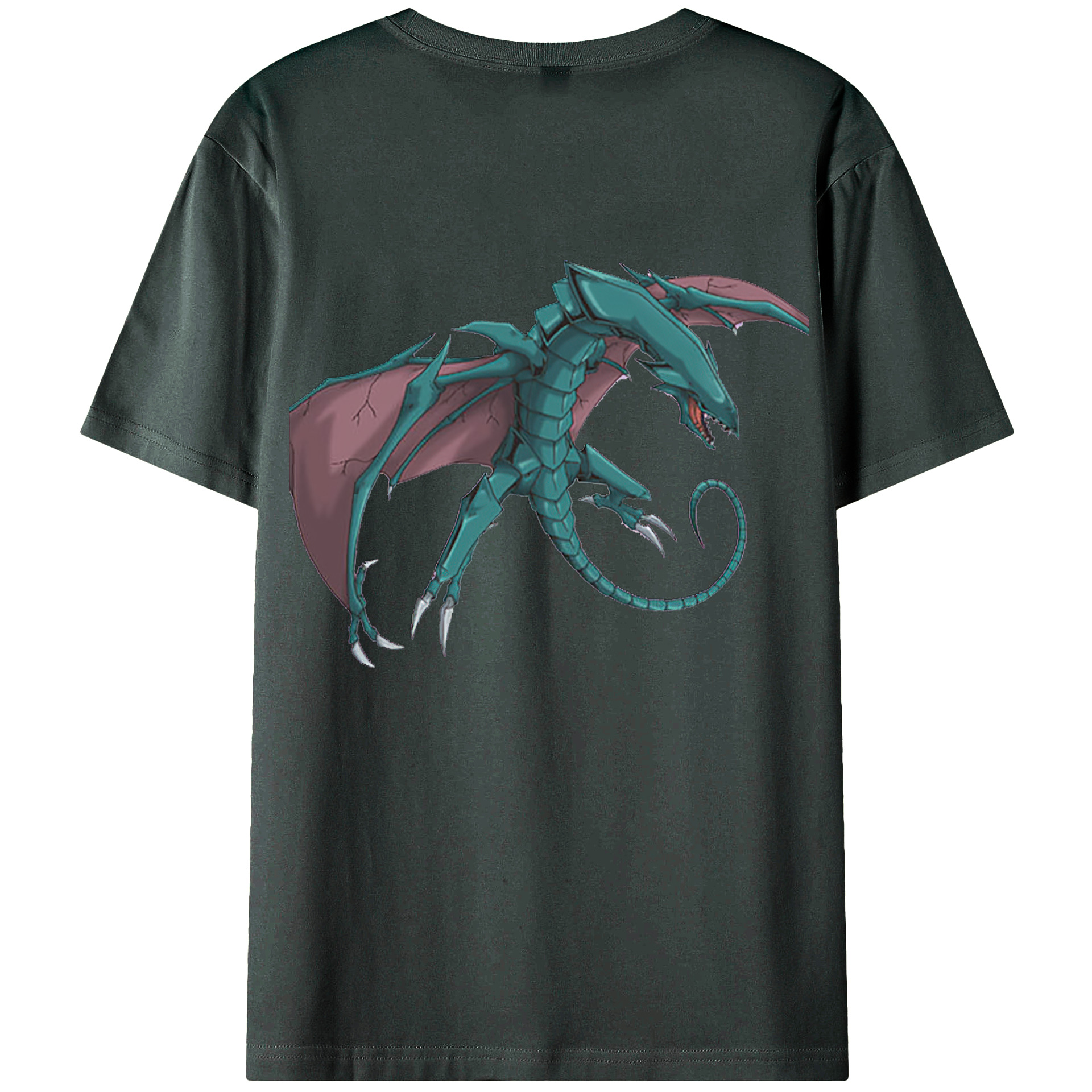 （画像用） 遊☆戯☆王 Yu-Gi-Oh! 綿100％ メンズ半袖Tシャツ（バックプリント） 通気性